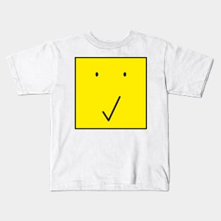 Check face - Tick face 02. Kids T-Shirt